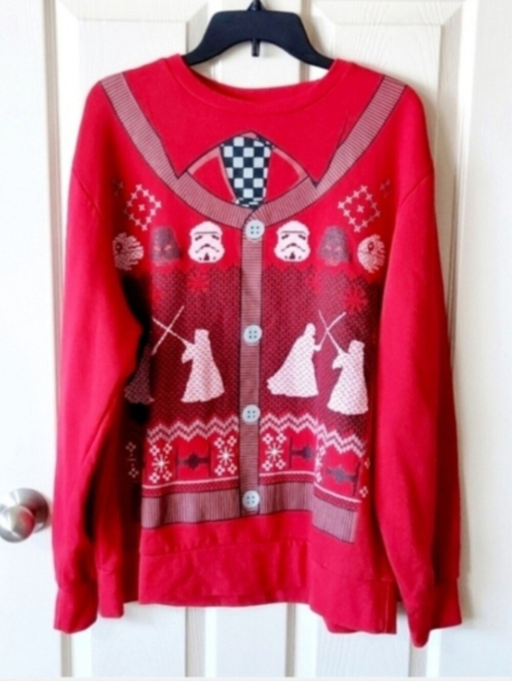Men's Star Wars Christmas Sweatshirt SZ L